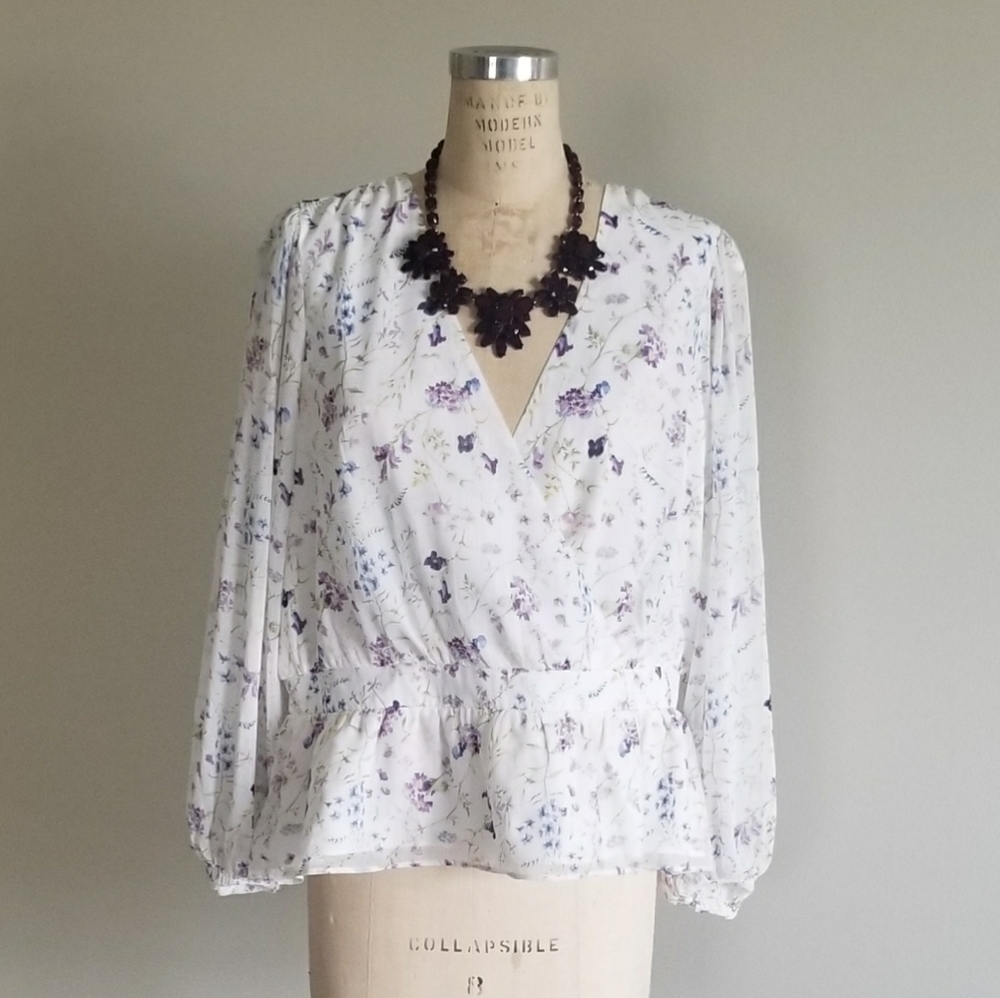 Floral peplum top - Picture 11 of 13